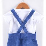 Rostoucí laclové kalhoty jeans modrá vel.  56/62