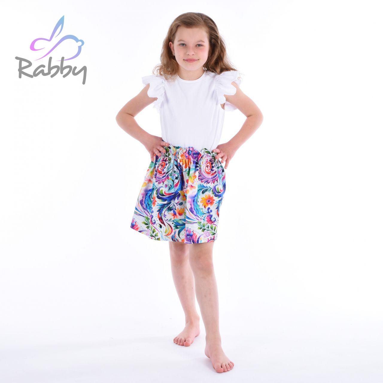 Sukně s řaseným pasem folklór vel. 86/92