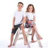 Sukně s řaseným pasem barevné květy vel. 98/104