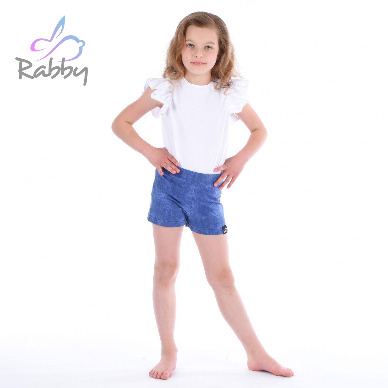 Dívčí kraťasy jeans modrá vel. 128