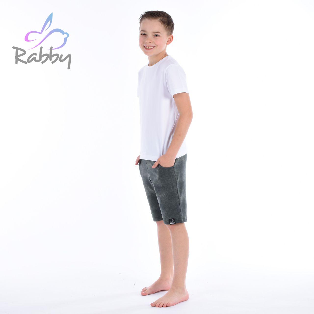 Klasické kraťasy jeans lahvově zelená vel. 146