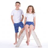 Klasické kraťasy jeans modrá vel. 110