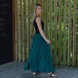 Dámská sukně dlouhá lahvově zelená vel. L