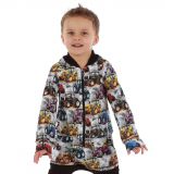 Bomber mikina na zip barevné traktory vel. 128