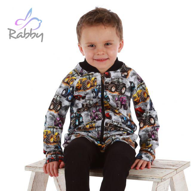 Bomber mikina na zip barevné traktory vel. 134