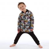 Bomber mikina na zip barevné traktory vel. 134