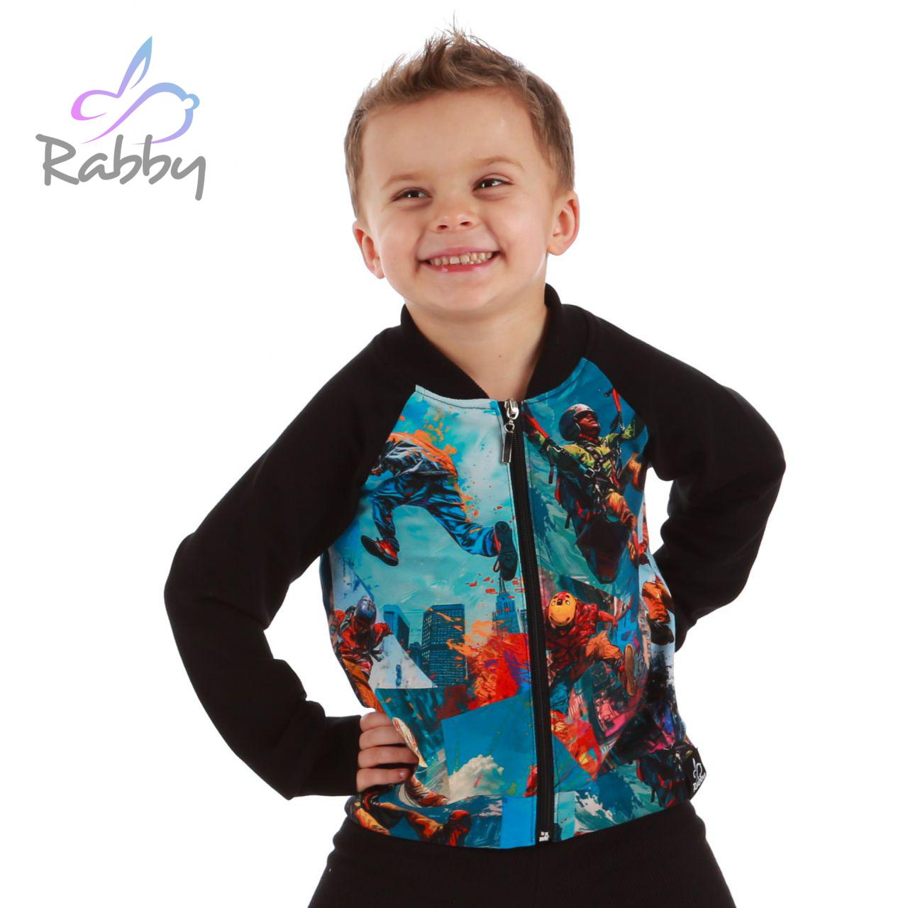 Bomber mikina na zip extrémní sporty vel. 122