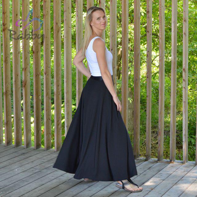 Dámská sukně dlouhá černá vel. XS