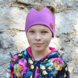 Korunka fialová vel. 52 (obvod hlavy 51-54 cm)