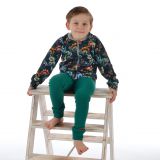 Bomber mikina na zip dino na petroleji vel. 80