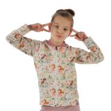 Bomber mikina na zip princezna jednorožec vel. 122