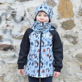 Set homeless čepice a nákrčníku mýval vel. 48 (obvod hlavy 47-50 cm)