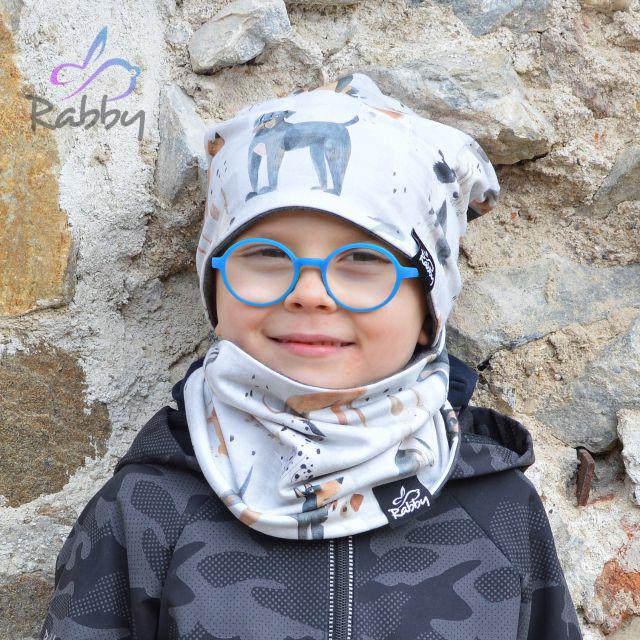 Set homeless čepice a nákrčníku psi vel. 48 (obvod hlavy 47-50 cm)