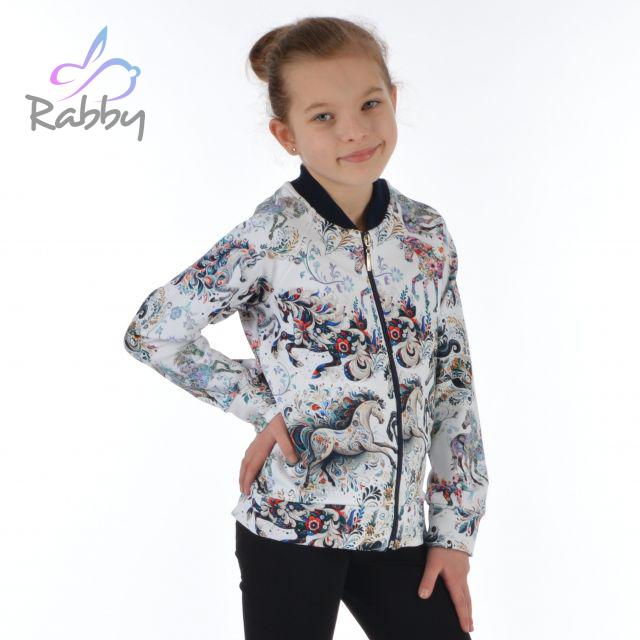 Bomber mikina na zip koně  vel.  68