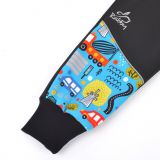 Zimní softshellové kalhoty černé s přestřižením auta ve městě - klasický střih vel.  98