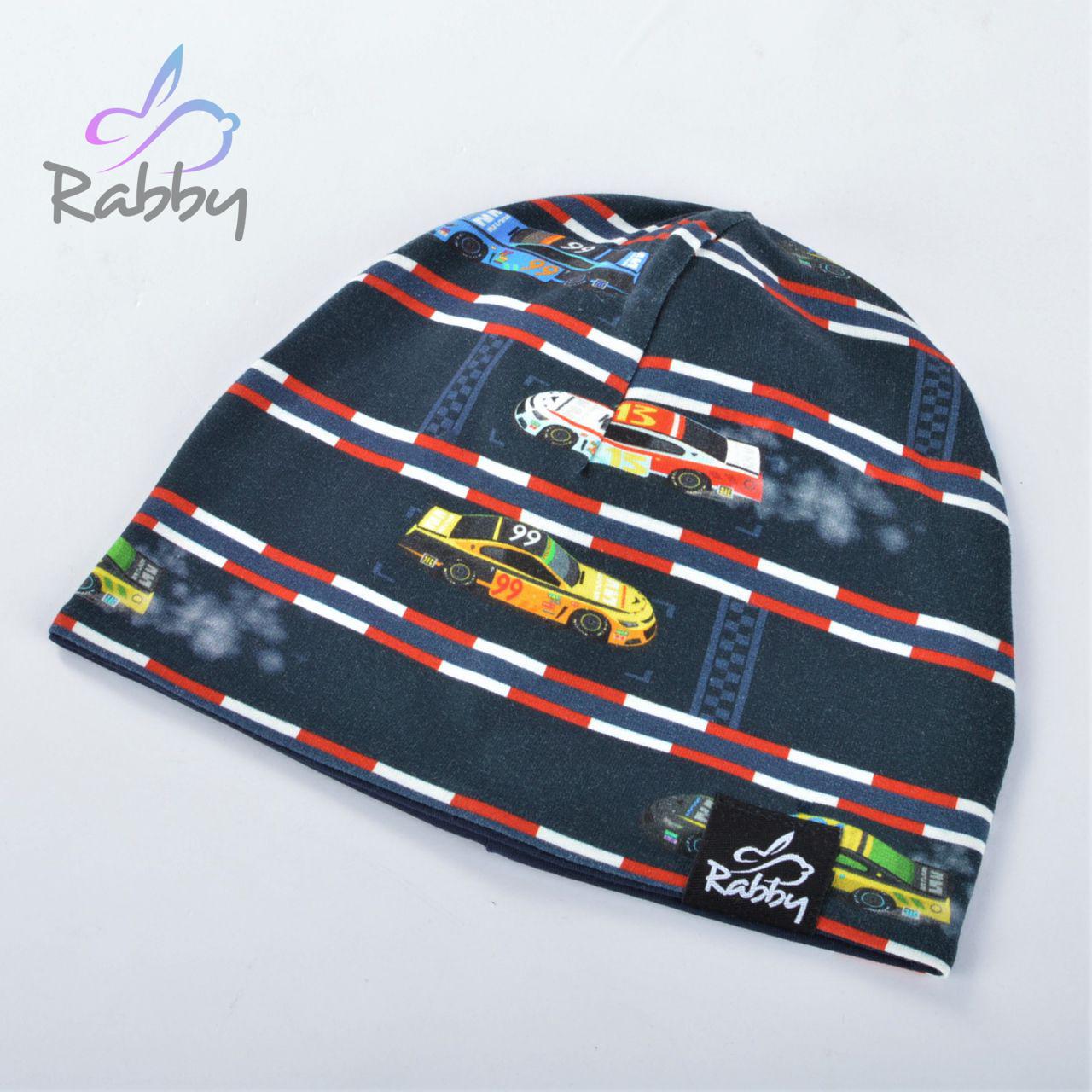 Klasická čepice závodní auta vel. 40 (obvod hlavy 39-42 cm)