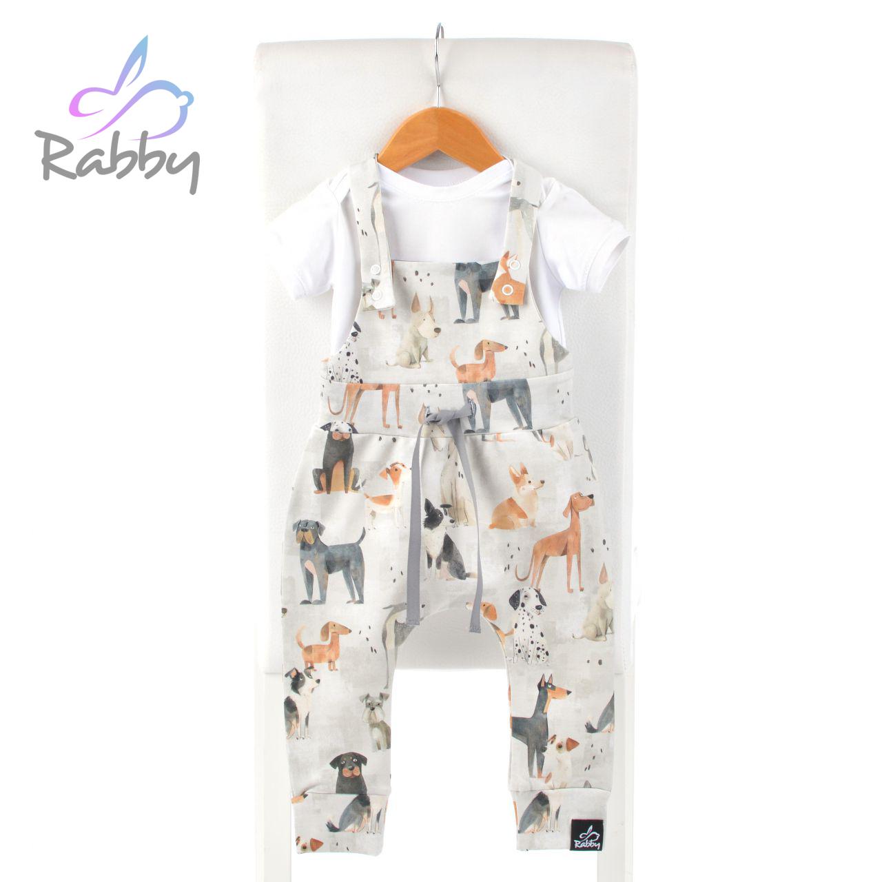 Rostoucí laclové kalhoty psi vel. 56/62