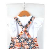 Rostoucí laclové kalhoty liška s květy vel.  92