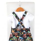 Rostoucí laclové kalhoty traktory na černé vel.  92