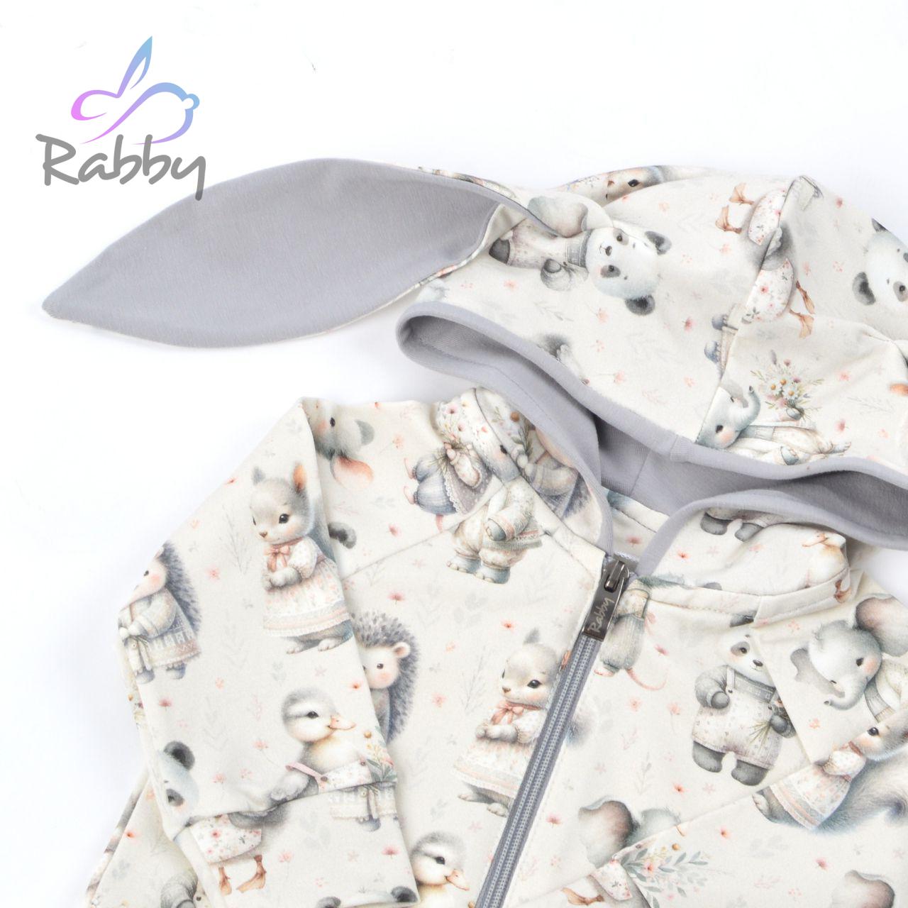 Mikina s oušky něžná zvířátka vel.  74