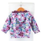 Mikina s oušky fialové květy vel. 98