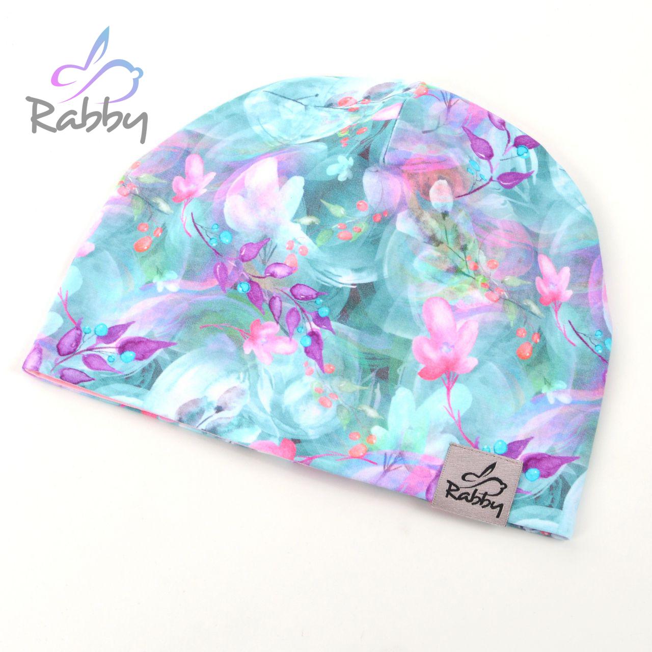 Klasická čepice lístky na mintu vel. 54 (obvod hlavy 53-56 cm)