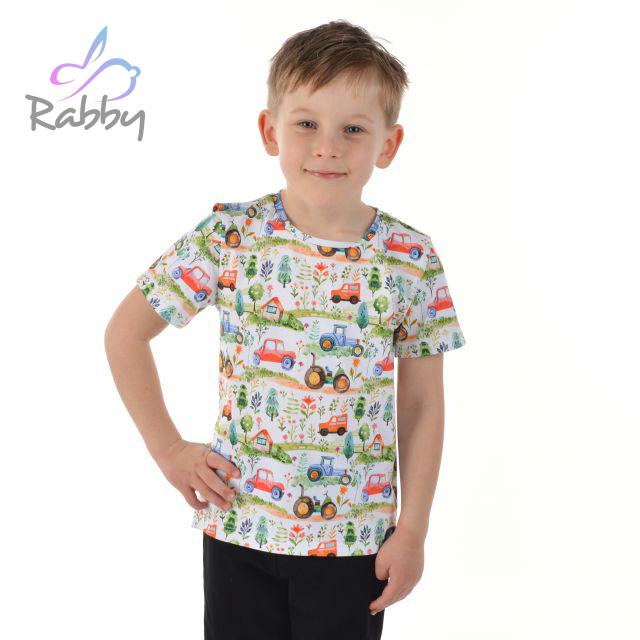 Tričko s krátkým rukávem oranžová auta vel.  92