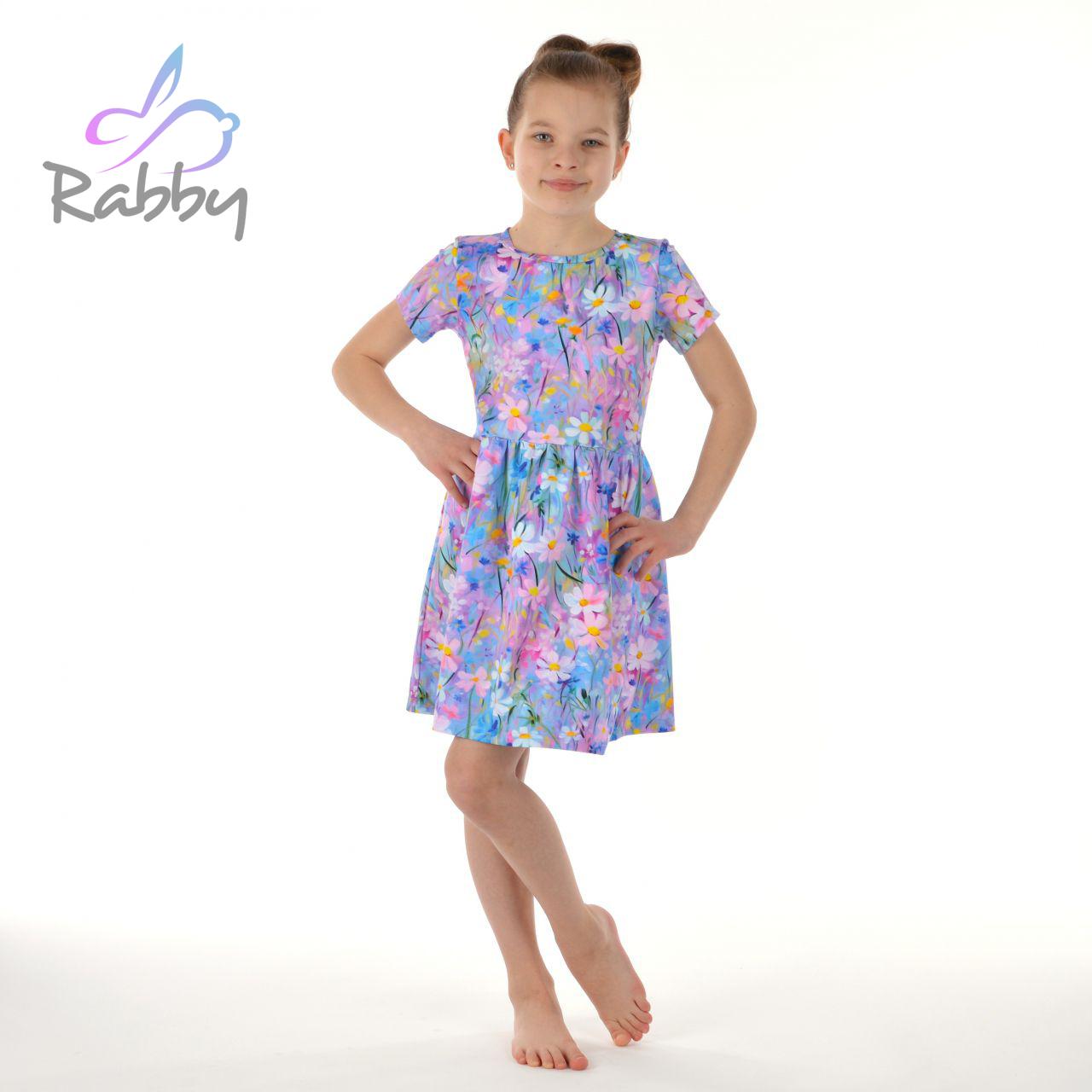 Šaty řasené jaro vel. 104