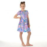 Šaty řasené jaro vel. 104