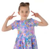 Šaty řasené jaro vel. 104