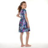 Šaty řasené rozkvetlý les vel. 92