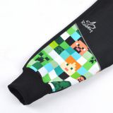 Jarní softshellové kalhoty černé s přestřižením kostičky - klasický střih vel. 122