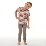 Rostoucí basic legíny s nápletem Ottoman béžová vel. 128/134