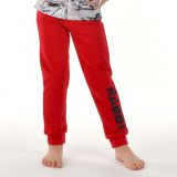 Klasické tepláky červené s černým nápisem Rabby vel. 152