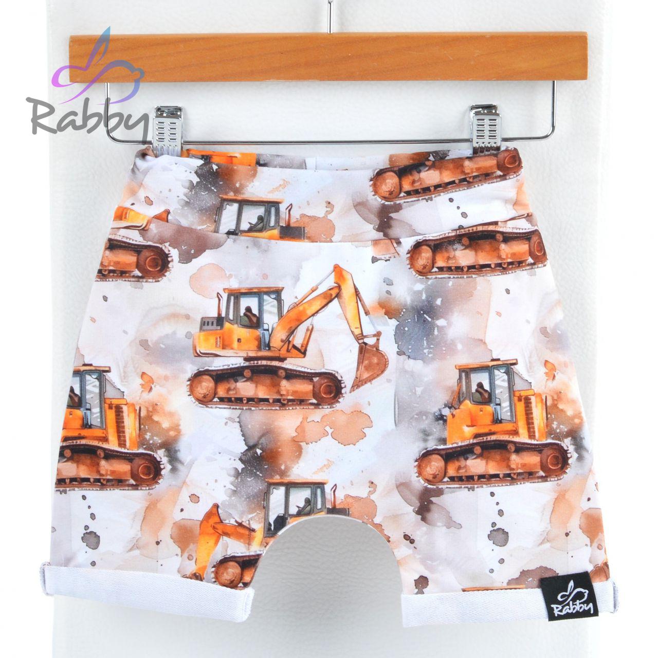 Baggy kraťasy bagry na bílé vel. 86/92