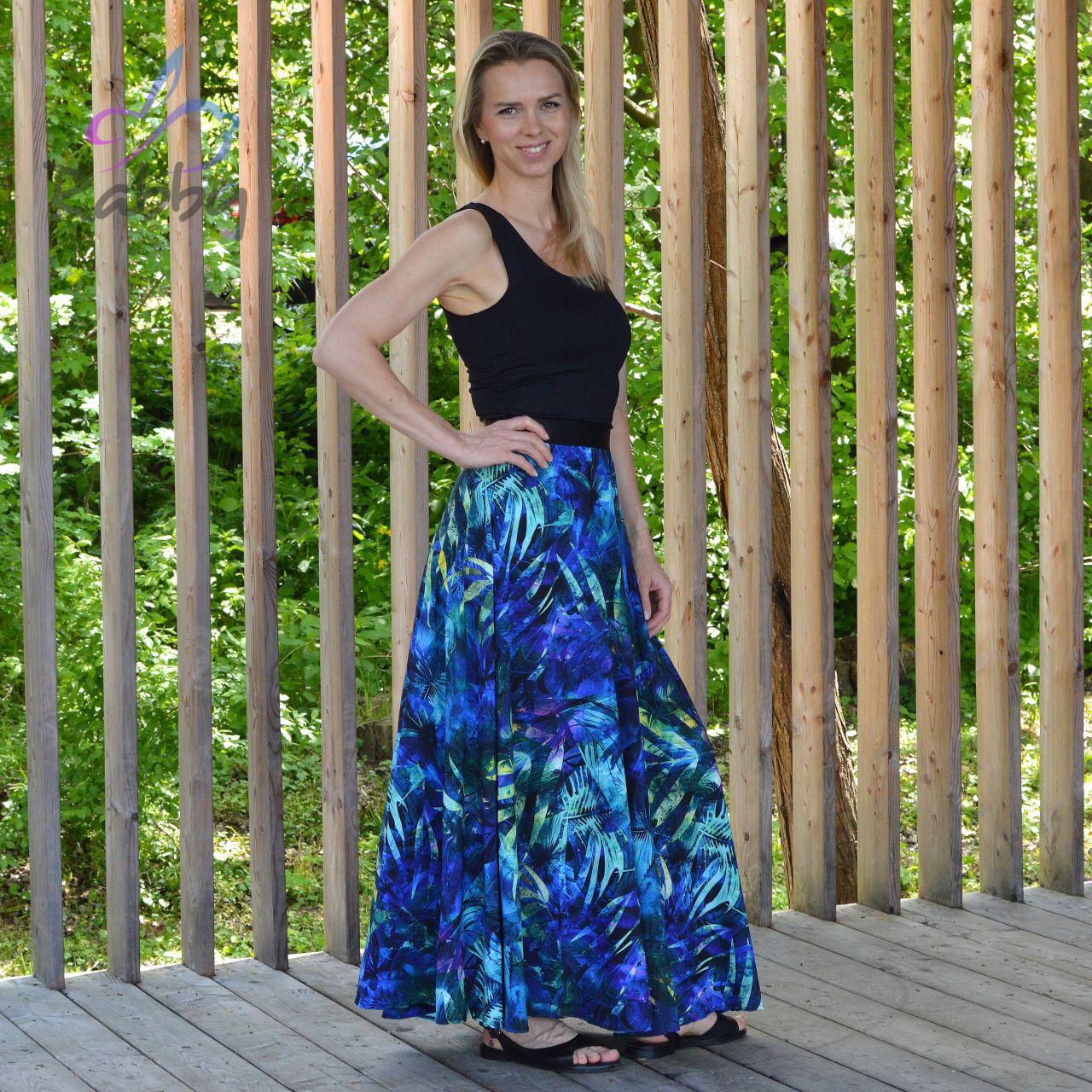 Dámská sukně dlouhá džungle vel. XL