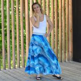 Dámská sukně dlouhá mořská vel. S