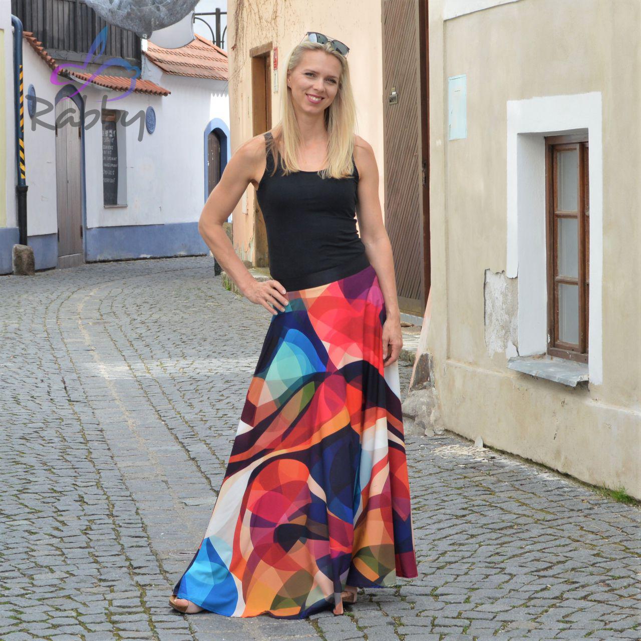 Dámská sukně dlouhá retro vel. XXL