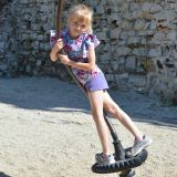 Tričko s volánovým rukávem fialové květy vel. 92