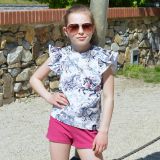 Tričko s volánovým rukávem koně vel. 92