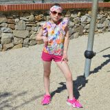 Tričko s volánovým rukávem louka vel. 134