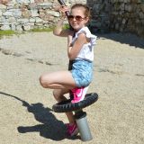 Dívčí kraťasy sv. modrý beton vel. 110