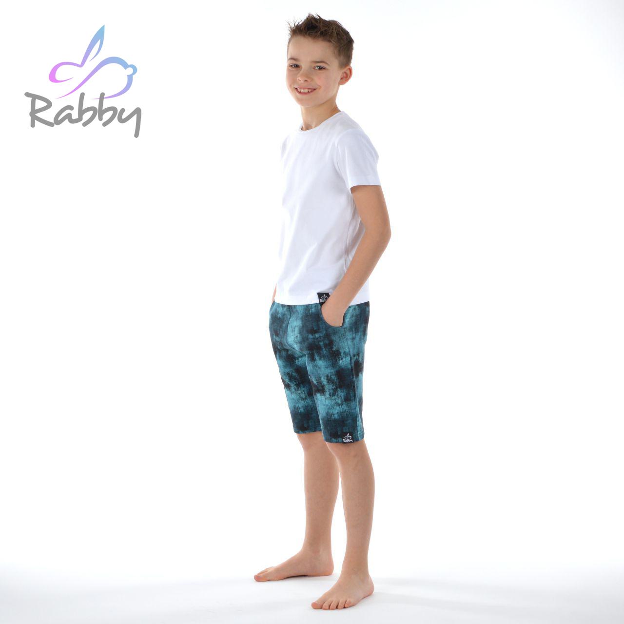 Klasické kraťasy petrolej beton vel. 116