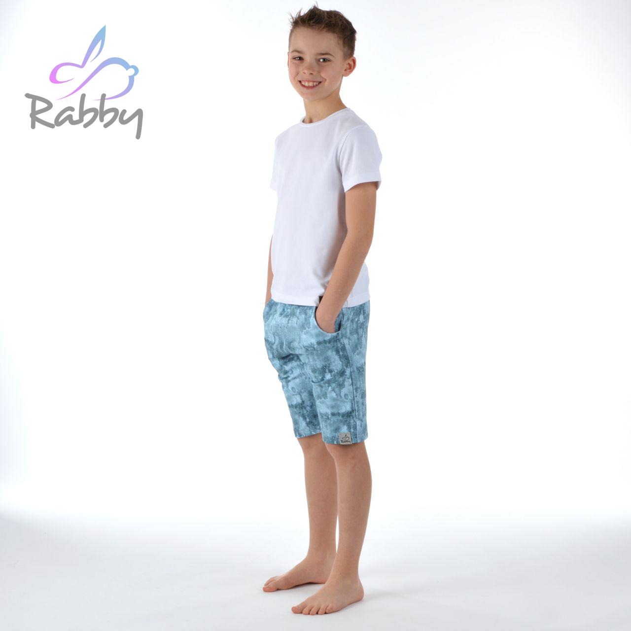 Klasické kraťasy sv. modrý beton vel. 146