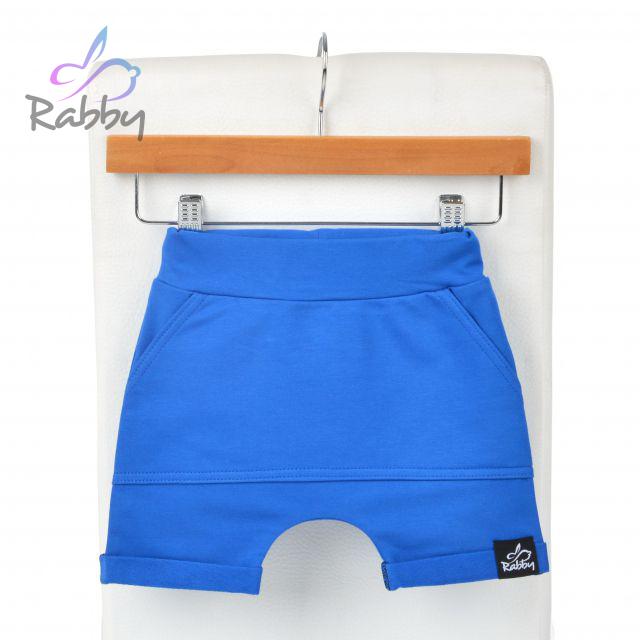 Baggy kraťasy královsky modré s kapsou vel.  56/62