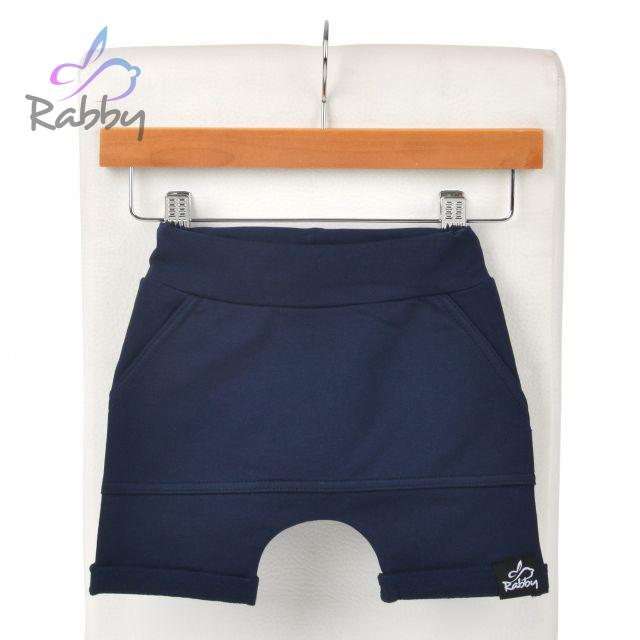 Baggy kraťasy tm. modré s kapsou vel.  56/62