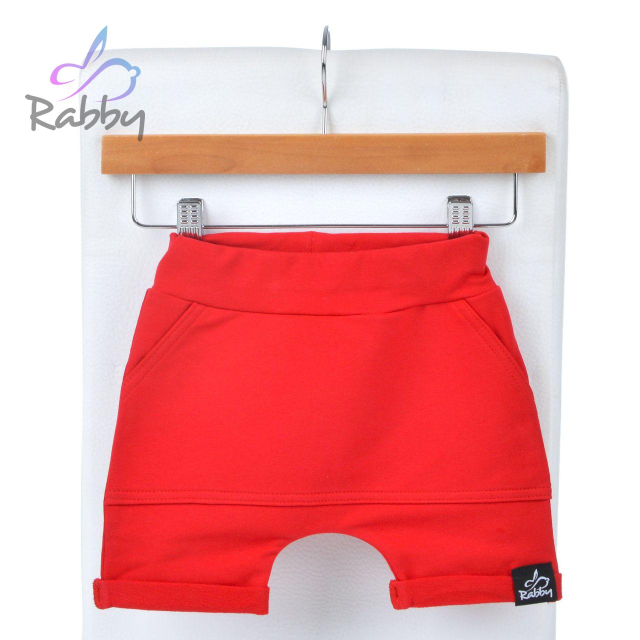 Baggy kraťasy červené s kapsou vel. 68/74