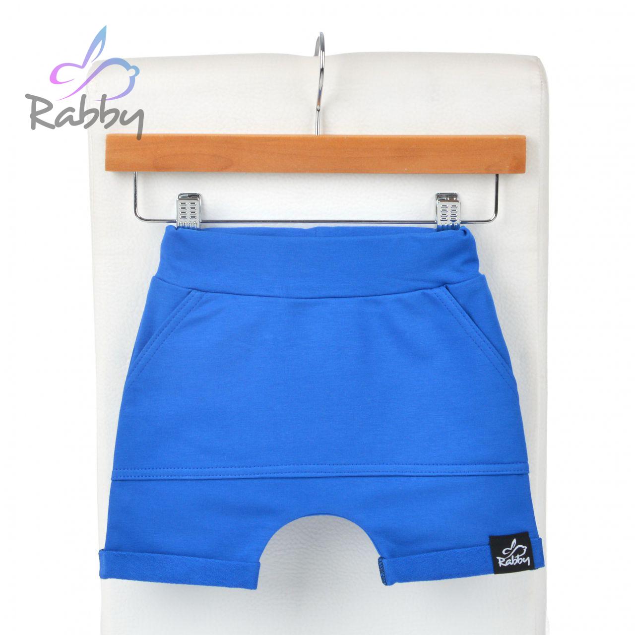 Baggy kraťasy královsky modré s kapsou vel.  92/98