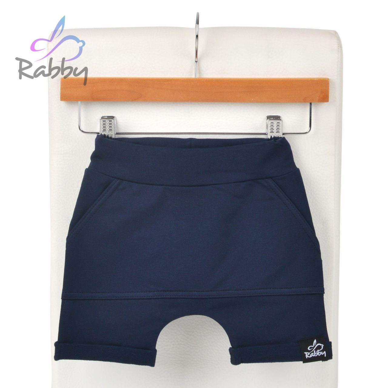 Baggy kraťasy tm. modré s kapsou vel.  92/98