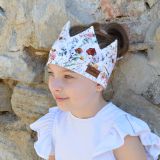 Korunka jemné květy vel. 52 (obvod hlavy 51-54 cm)